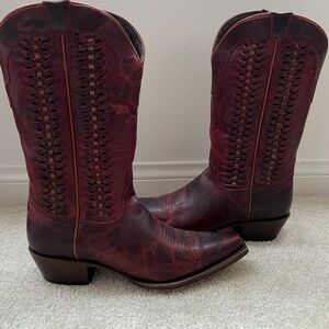 Shyanne Burgundy Western Boots
